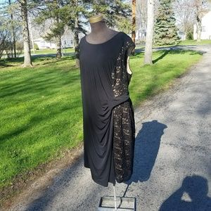 Plus Size Black Lace Dress